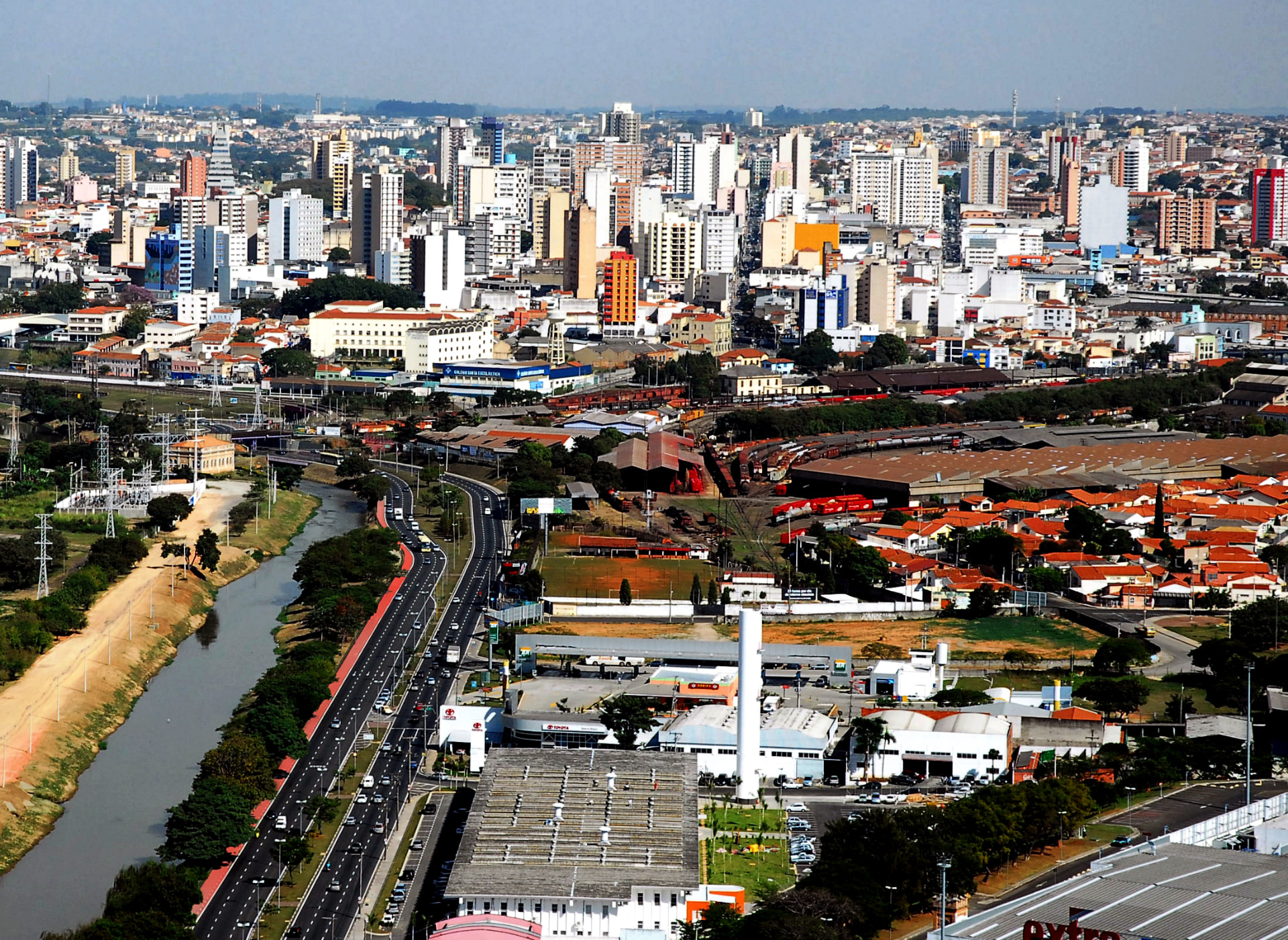Vista aérea da cidade de Sorocaba - SP